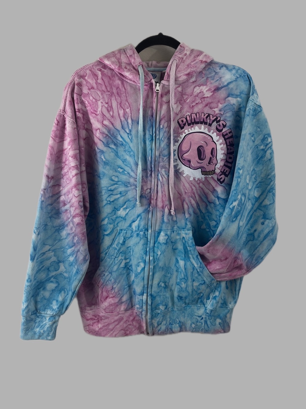 Colortone Women’s Medium Zip Tie-Dye Zip Hoodie
